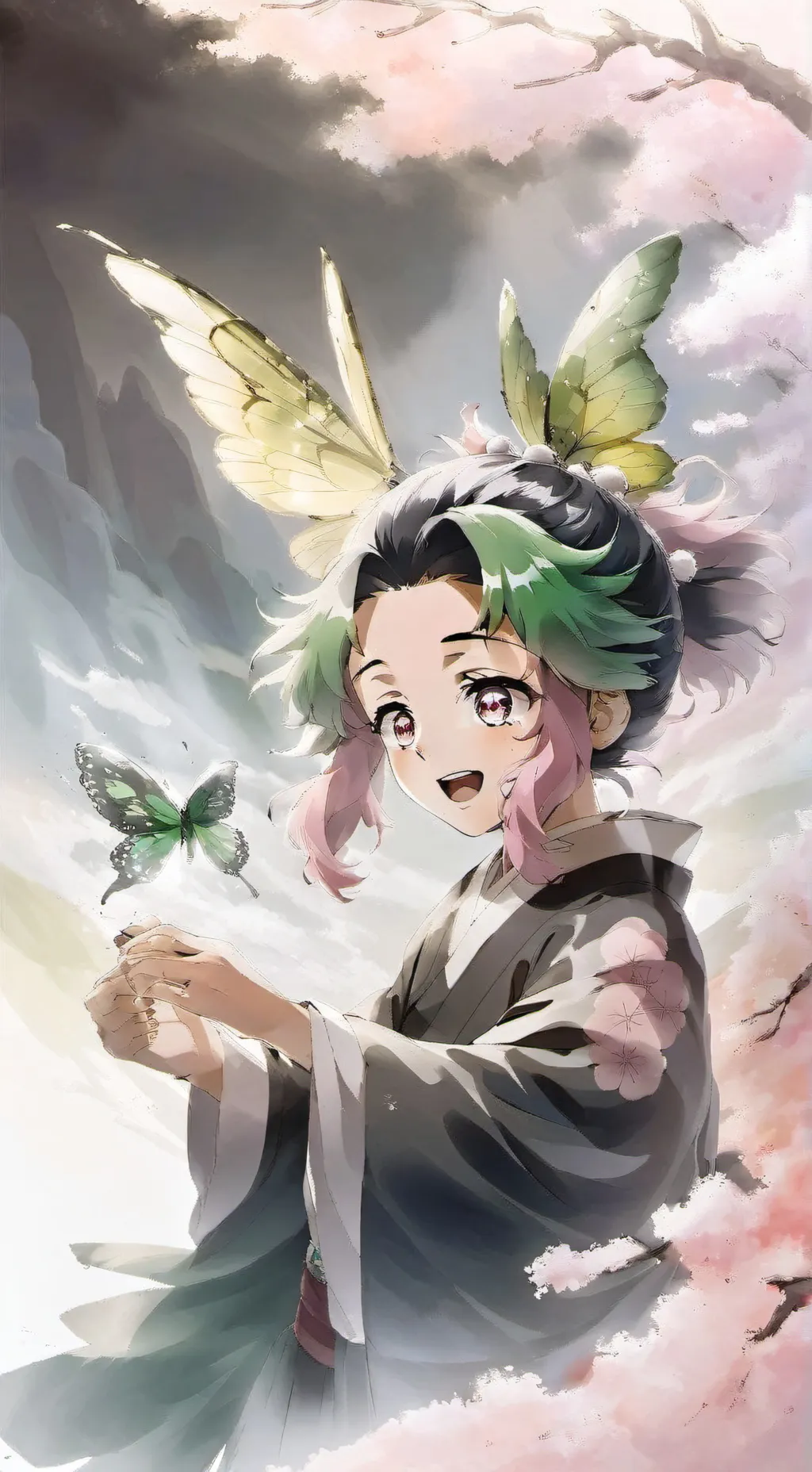 ai character: Shinobu  background