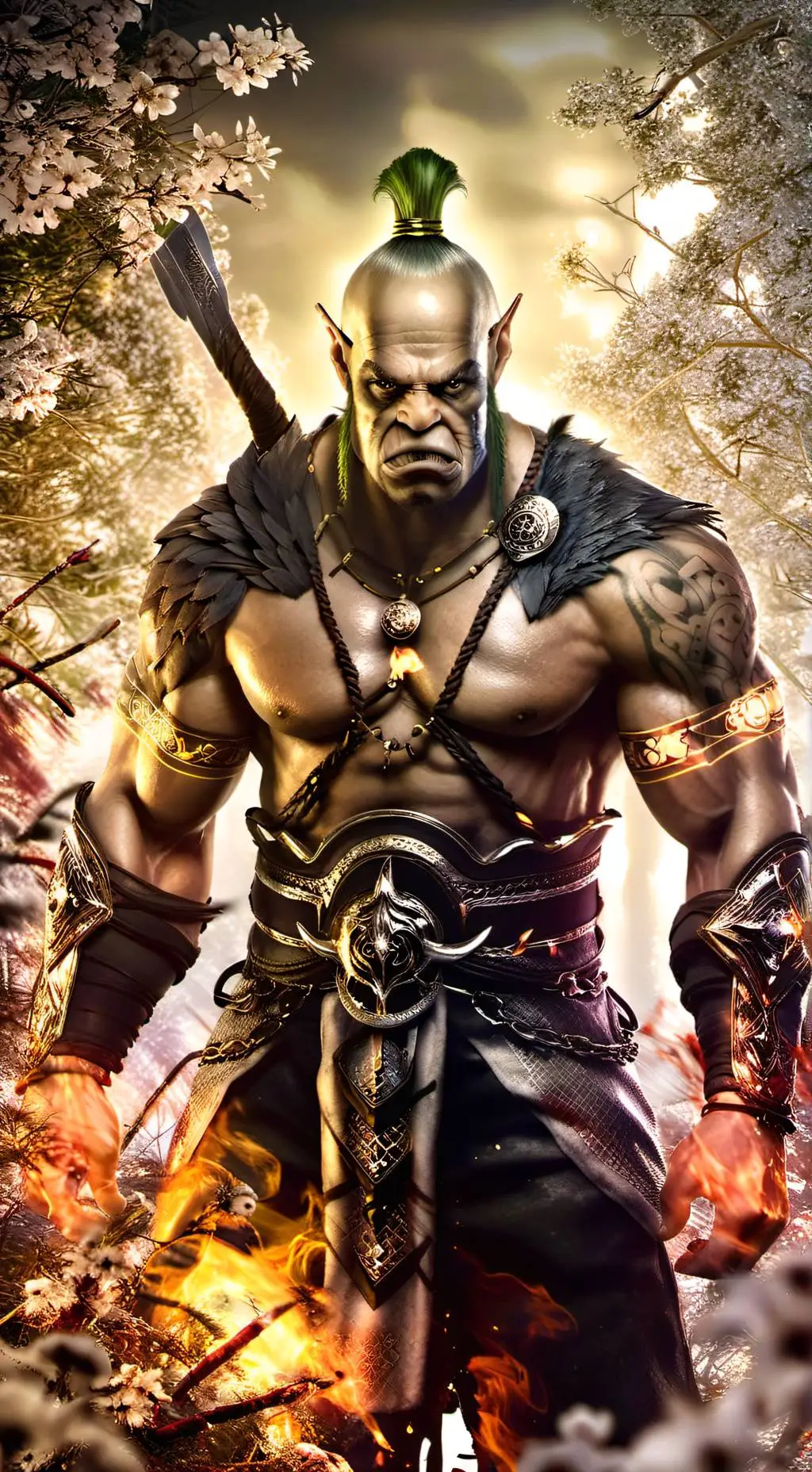 ai character: Крогнар background