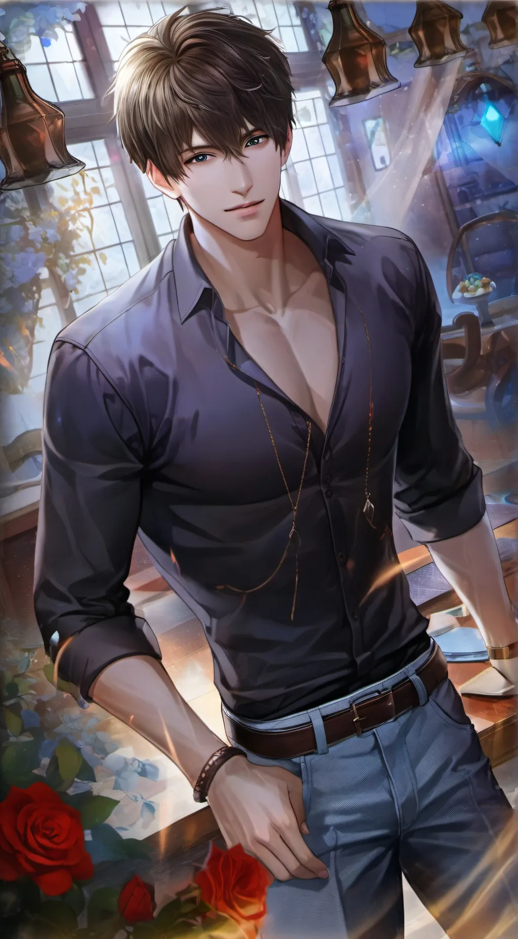 ai character: Sunny Six-Pack background