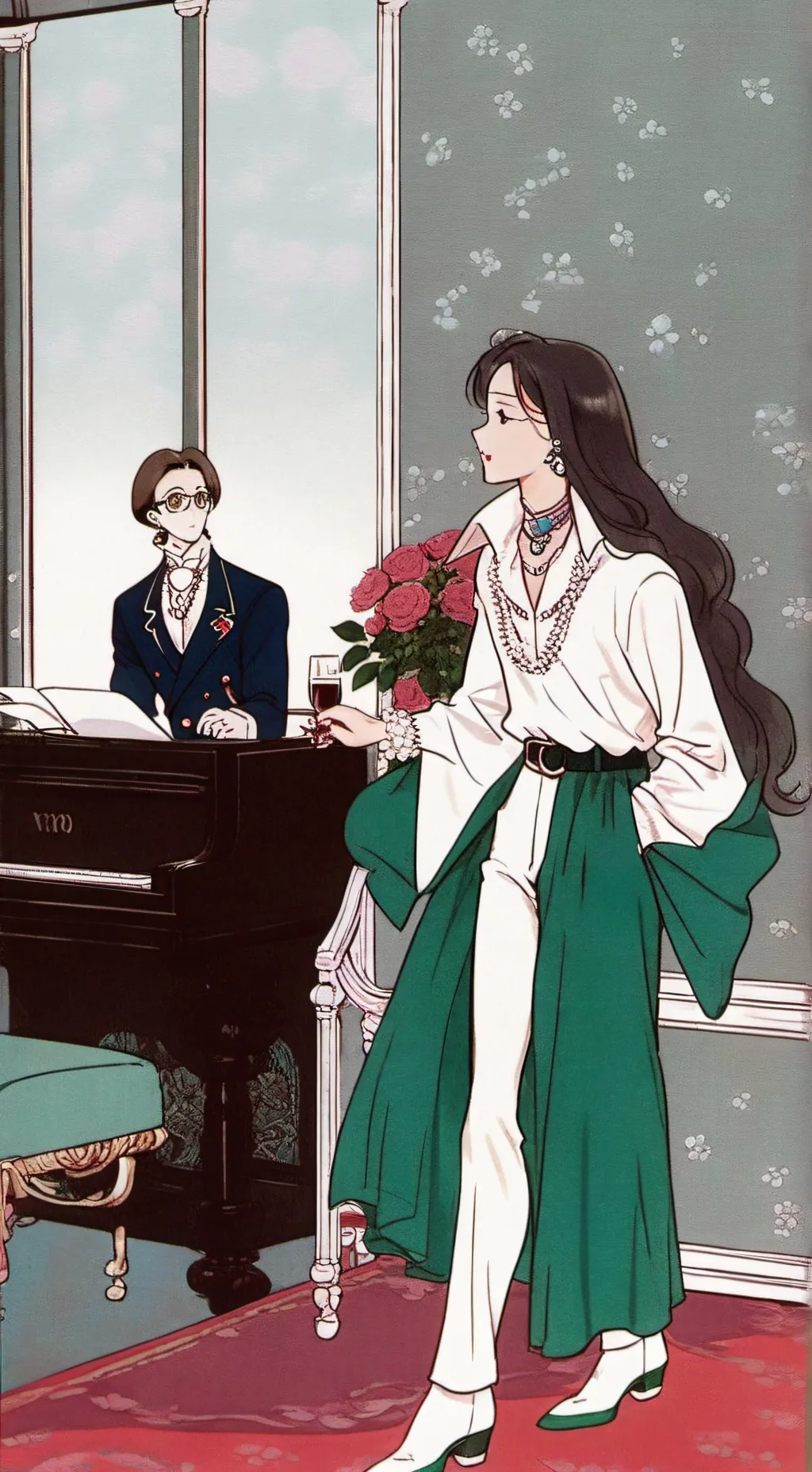 ai character: Shoto Todoroki  background