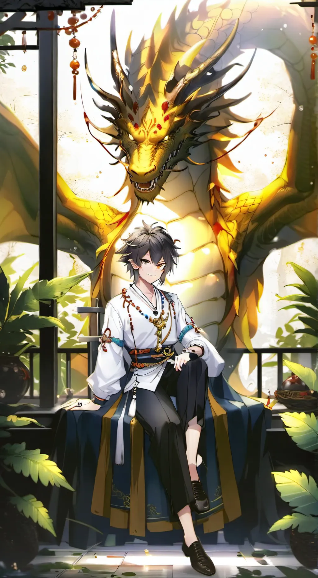 ai character: Dragon slayer  background