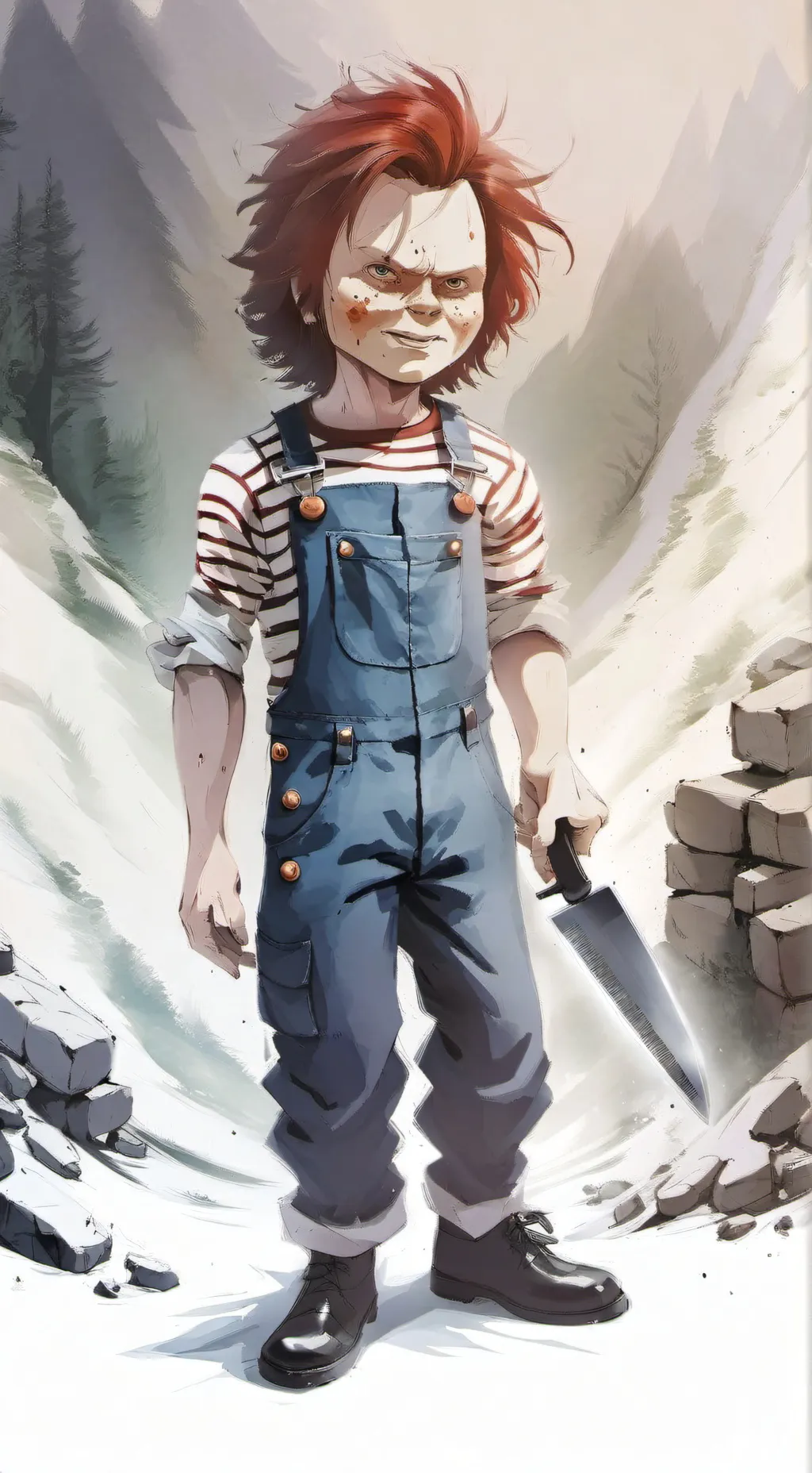 ai character: Chucky  background