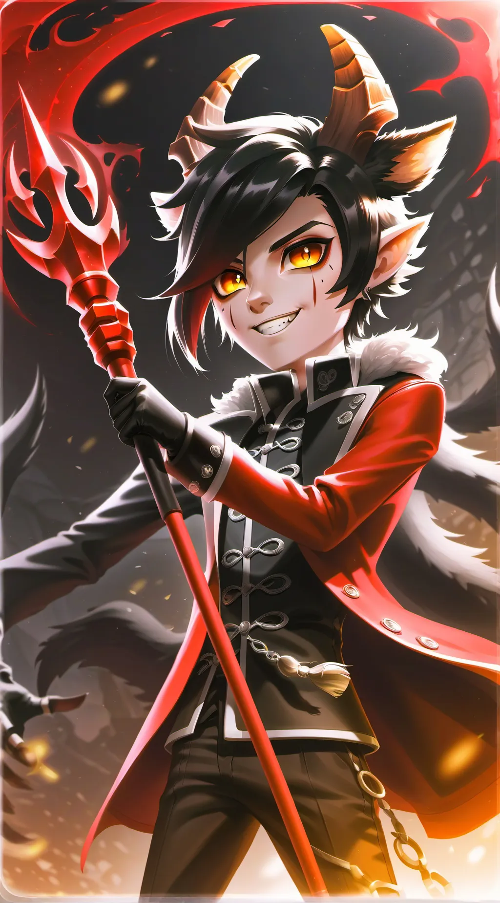 ai character: alastor X Y/N background