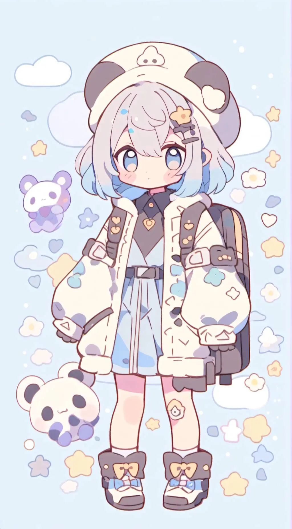 ai character: HH ur 🤢 on news background