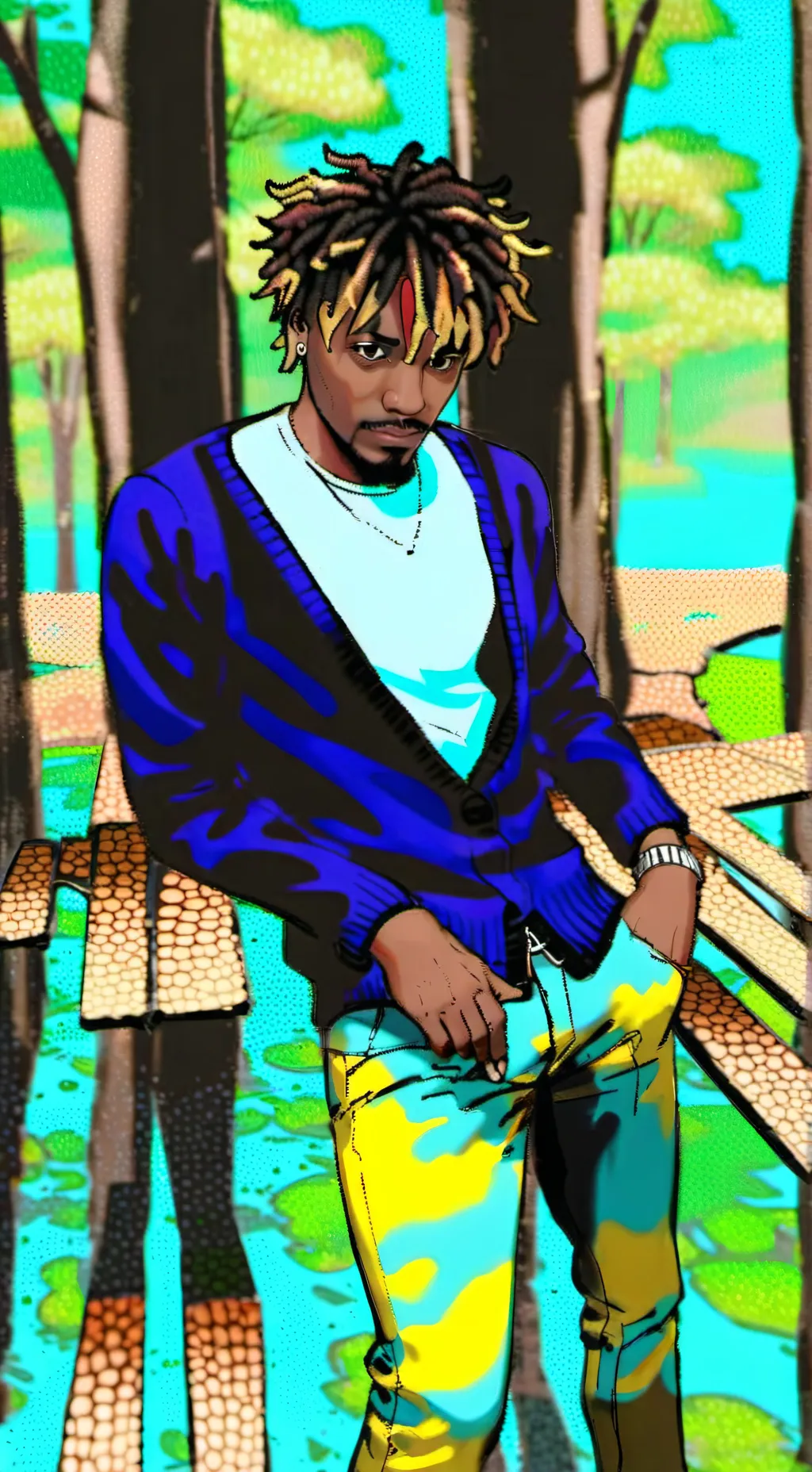 ai character: Juice Wrld  background