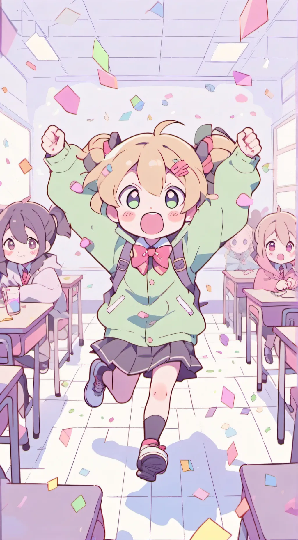 ai character: meme background