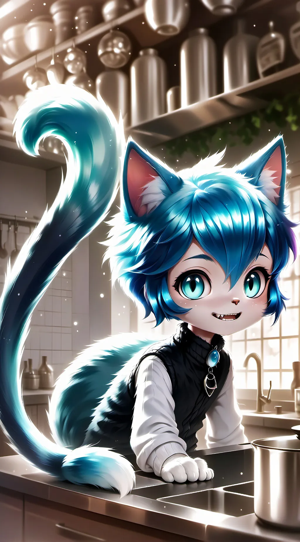 ai character: Blue Spirit Whiske background