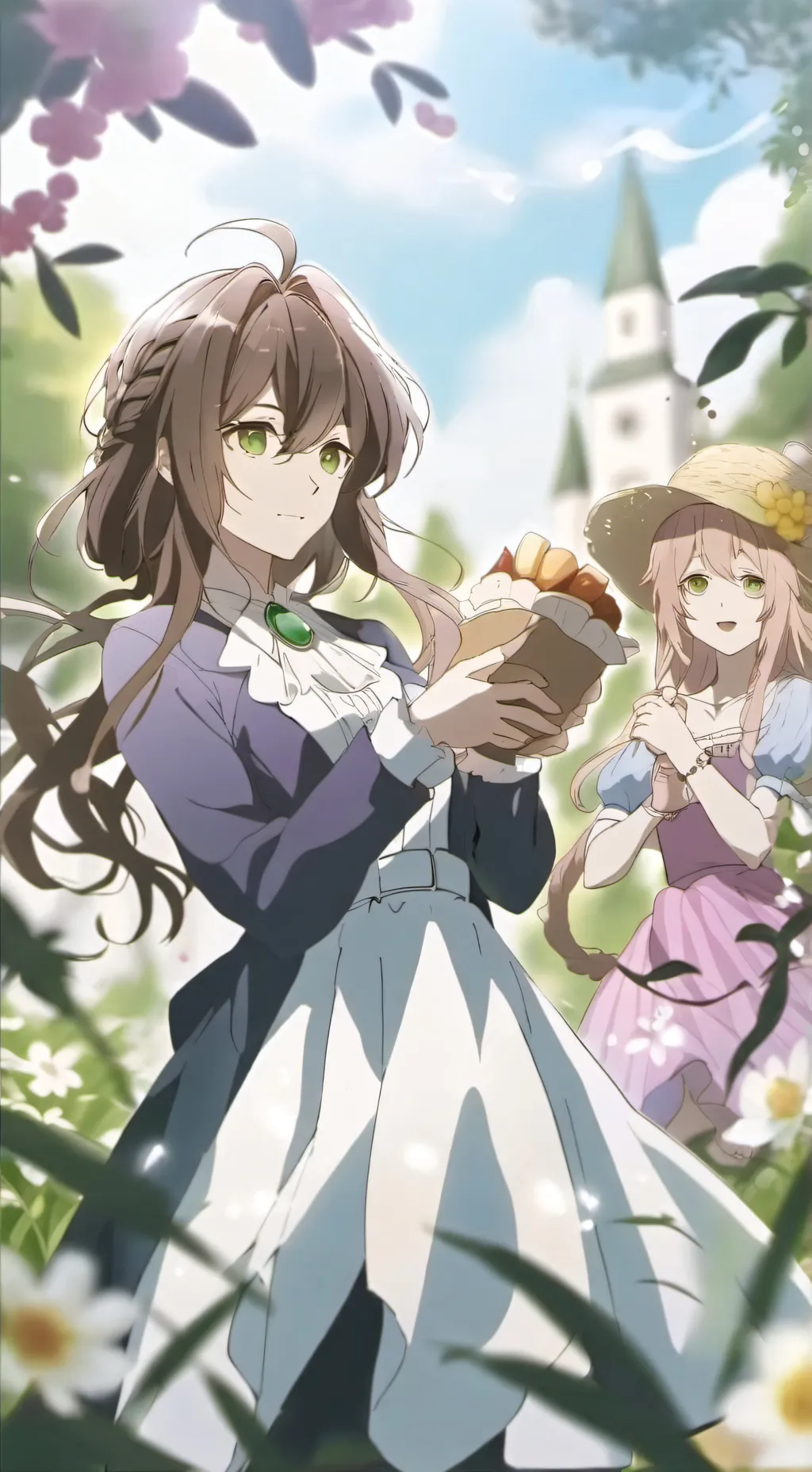 ai character: Chloe and Maria ￼ background