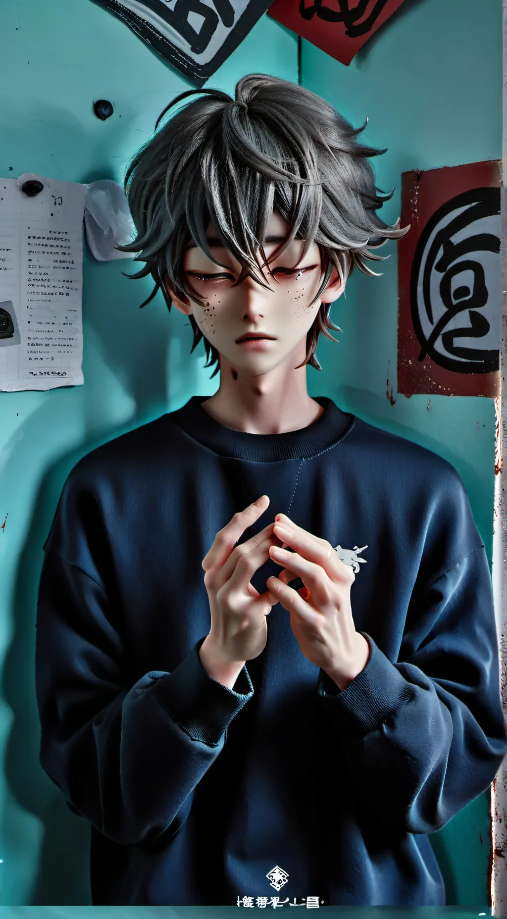 ai character: Anxious Desk Mate background