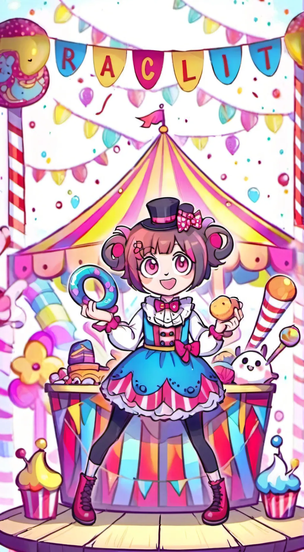ai character: Digital circus 4 background