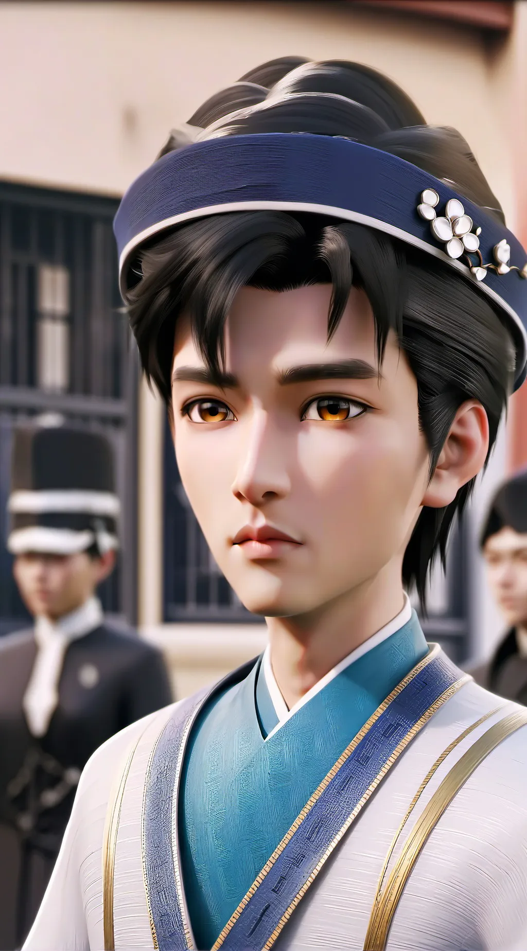 ai character: jax Ghost  background