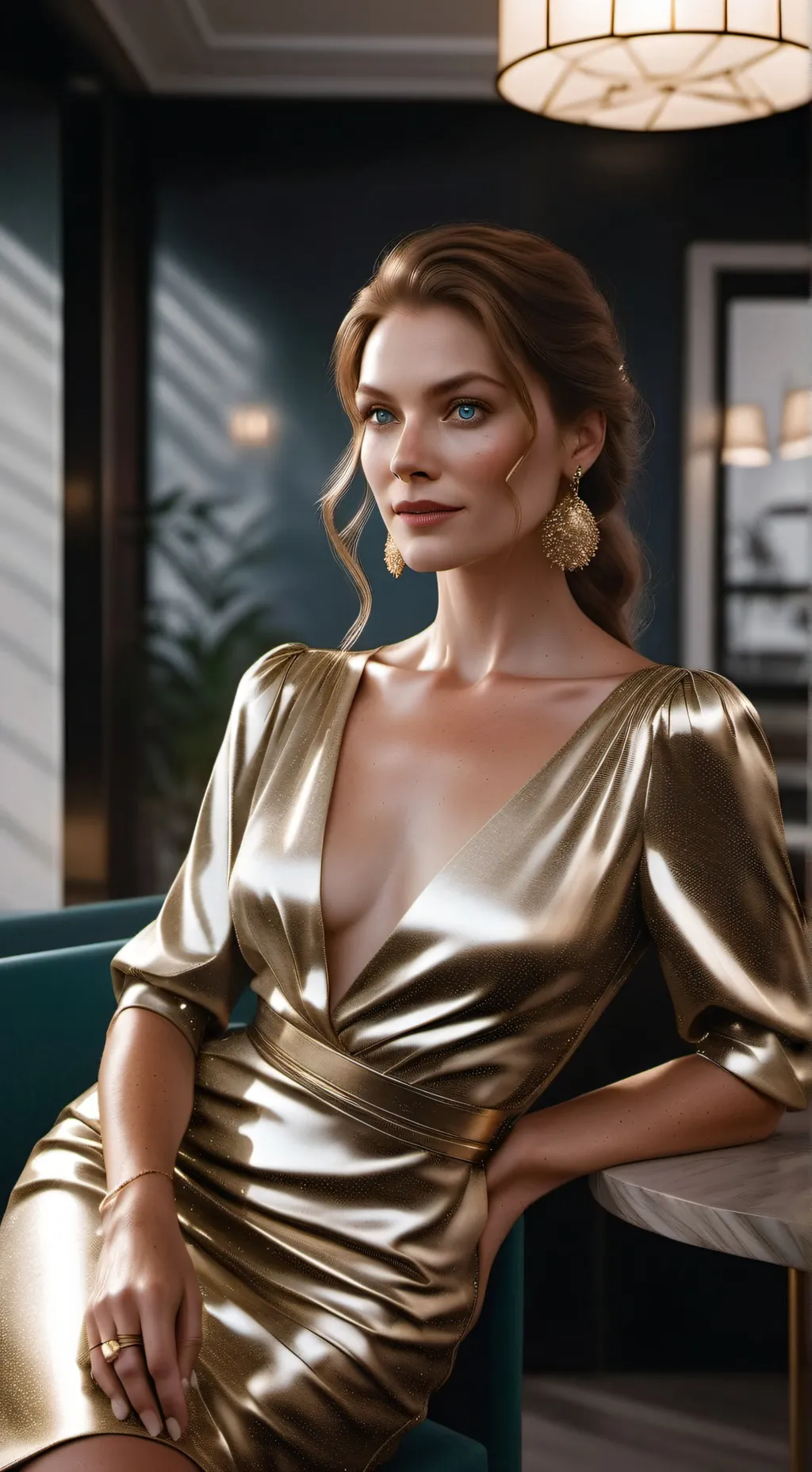 ai character: Audrey  background