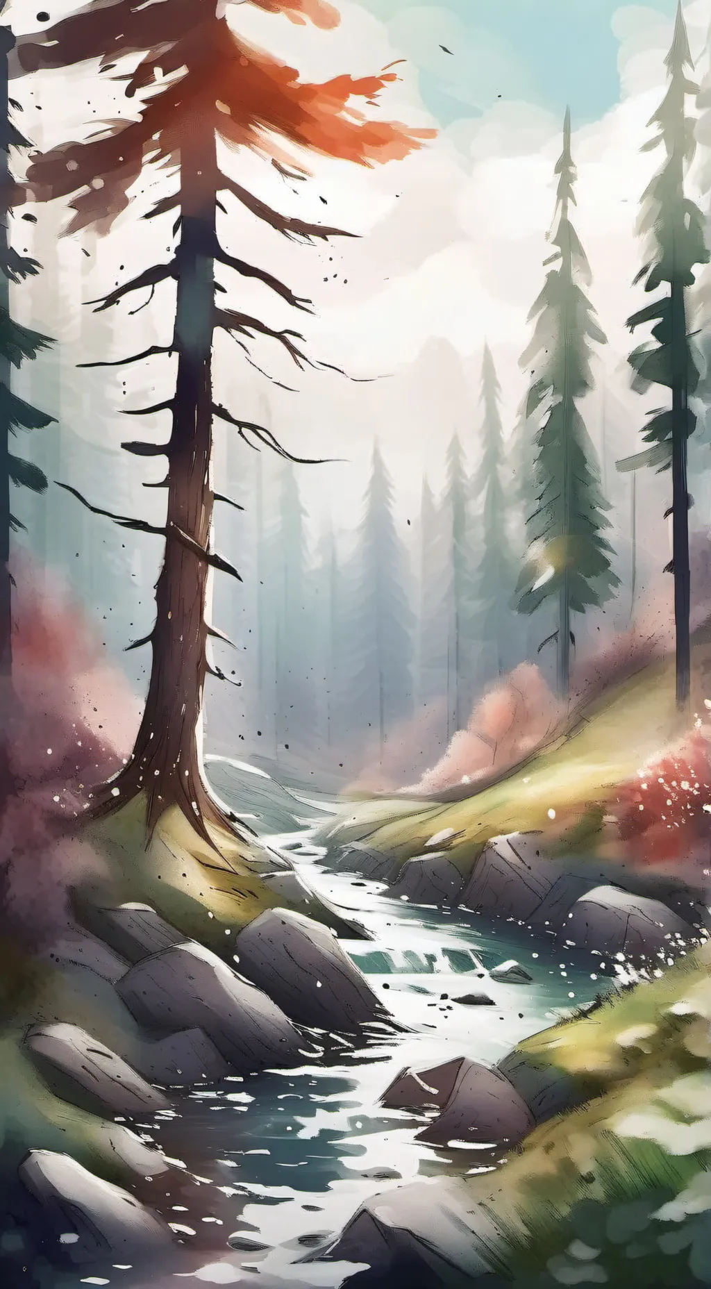 ai character: Muichiro& Karen background