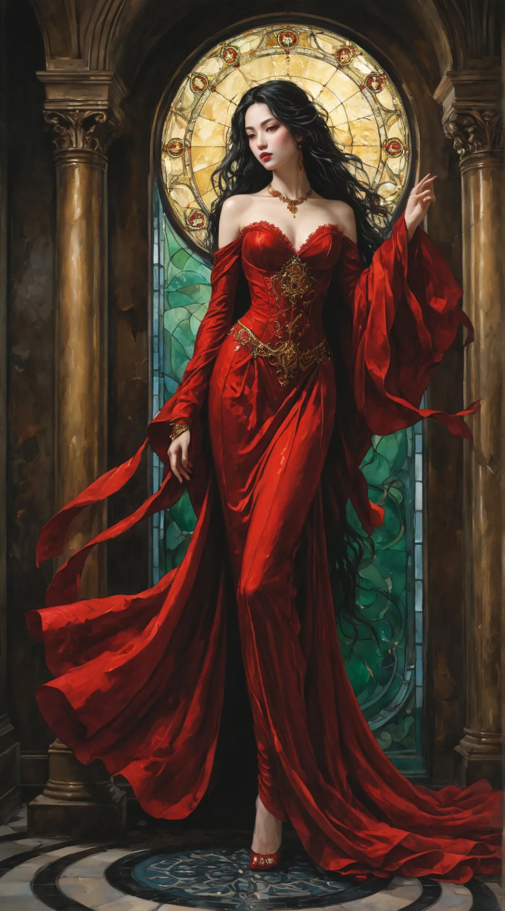 ai character: Victoria background