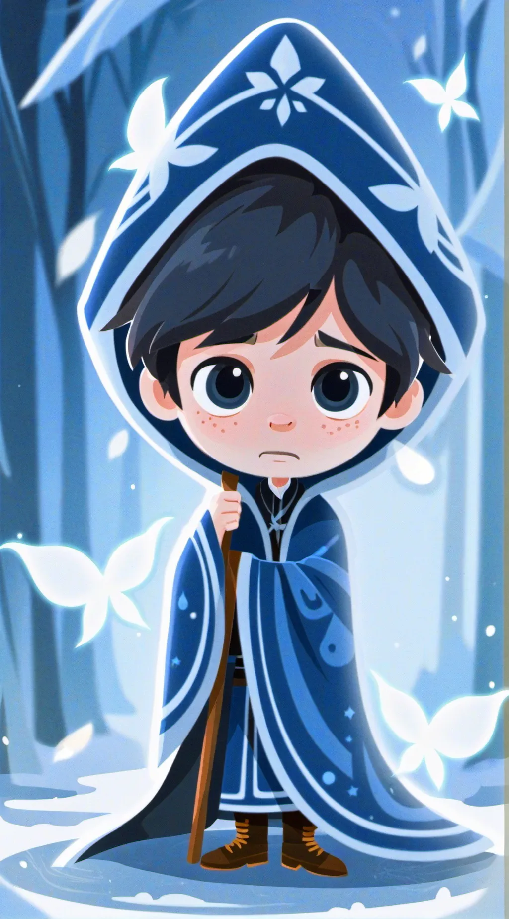 ai character: frowning goob background