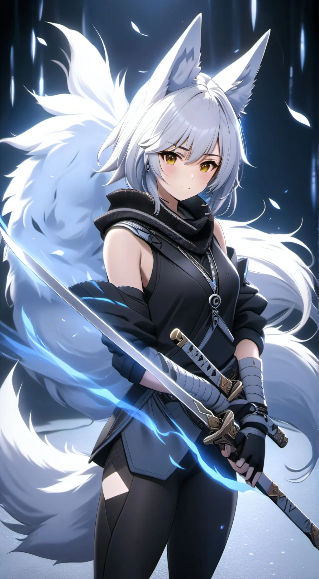 ai character: Winter background