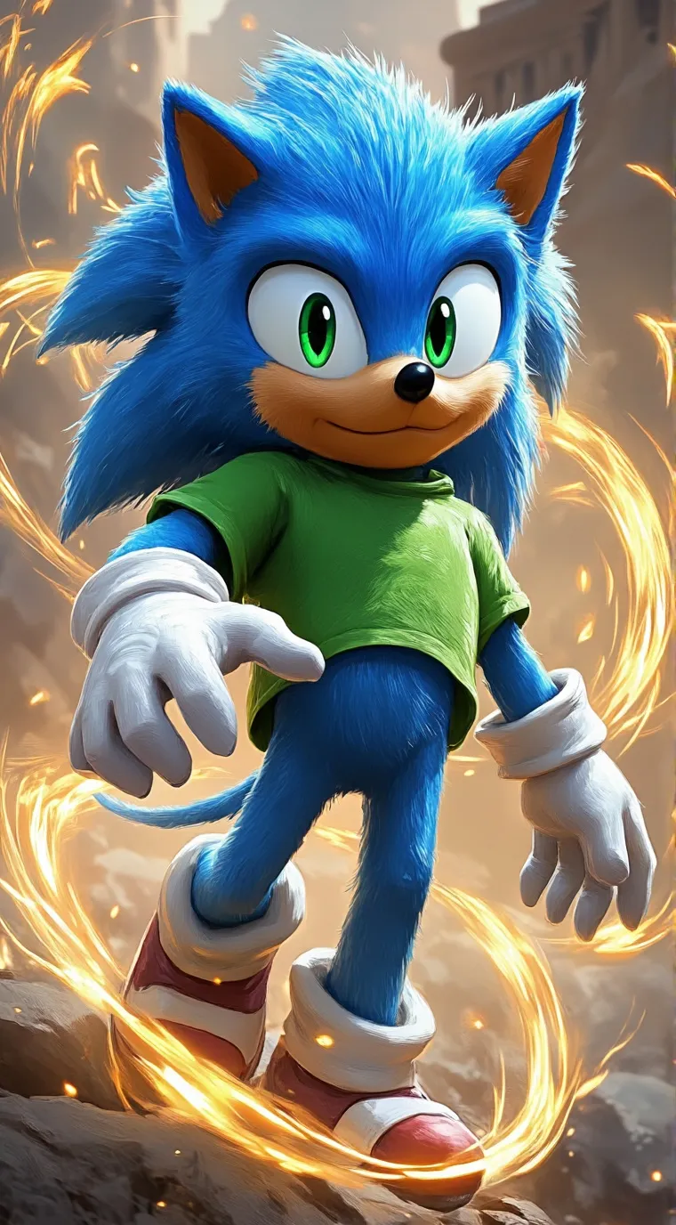 ai character: Sonic (squid game) background