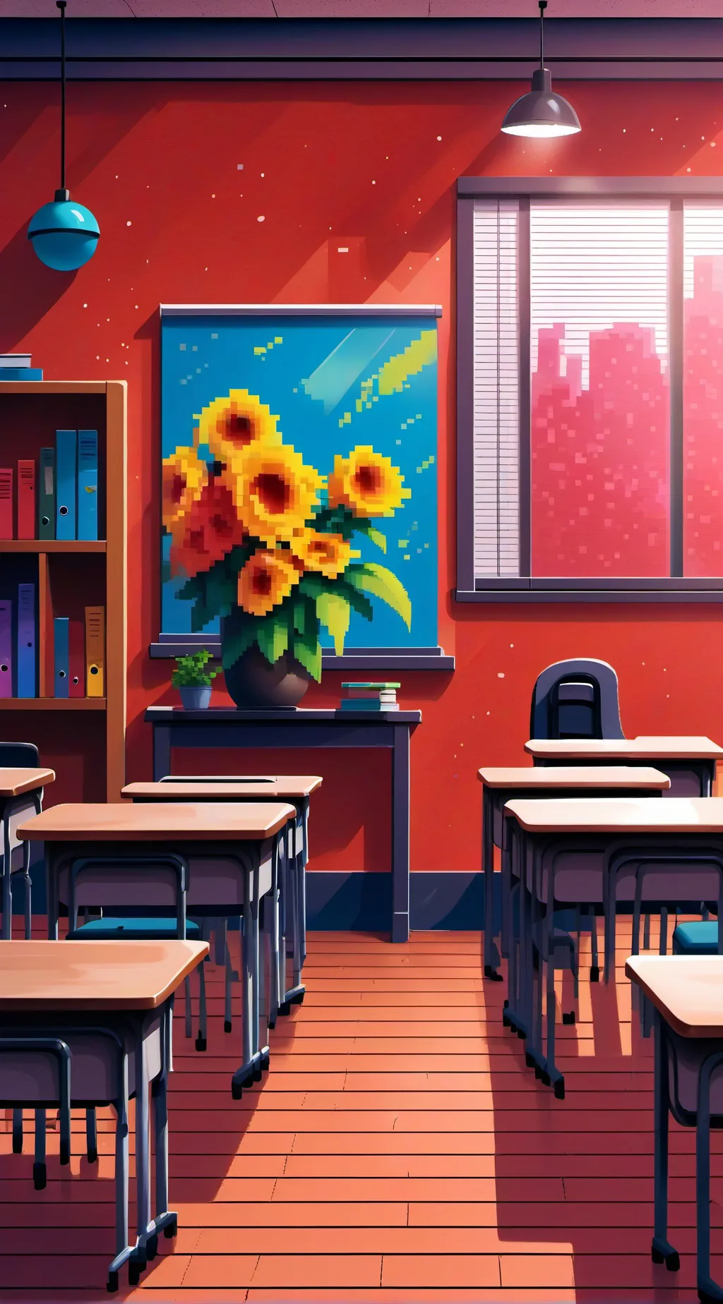 ai character: home room 15 background