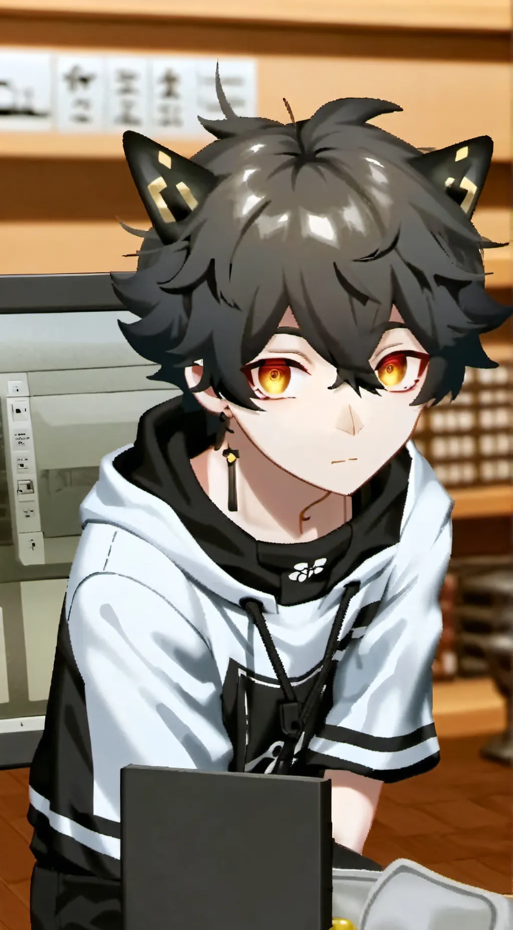 ai character: escola nova❤️ background