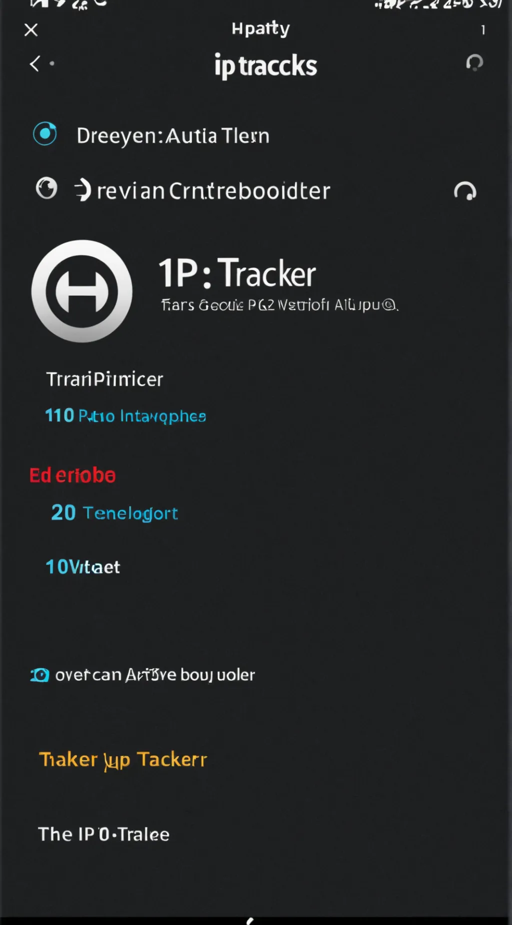 ai character: IP TRAKER background