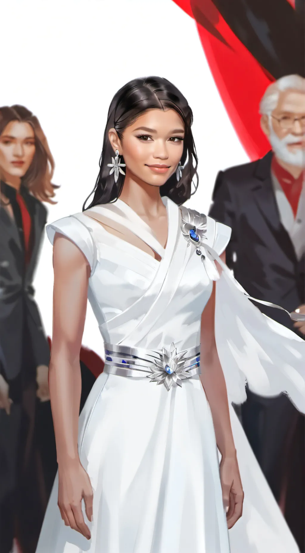 ai character: Zendaya background