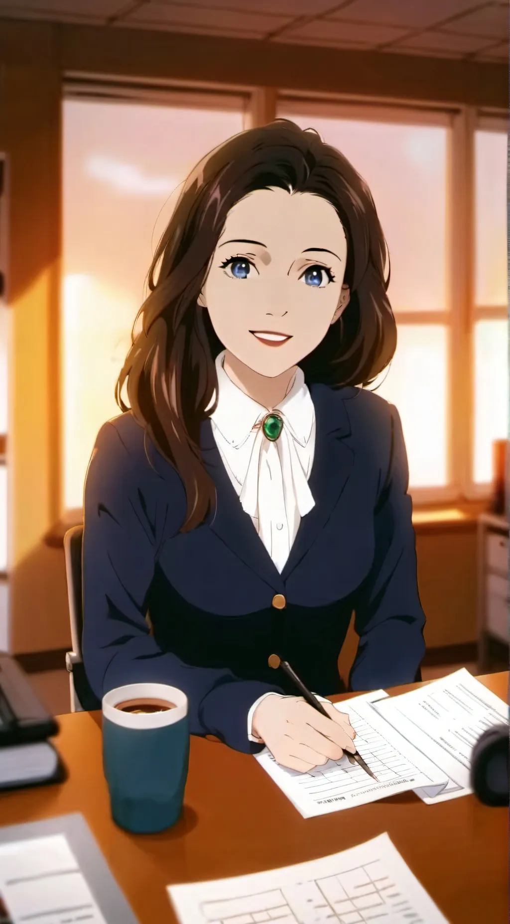 ai character: Maggie background