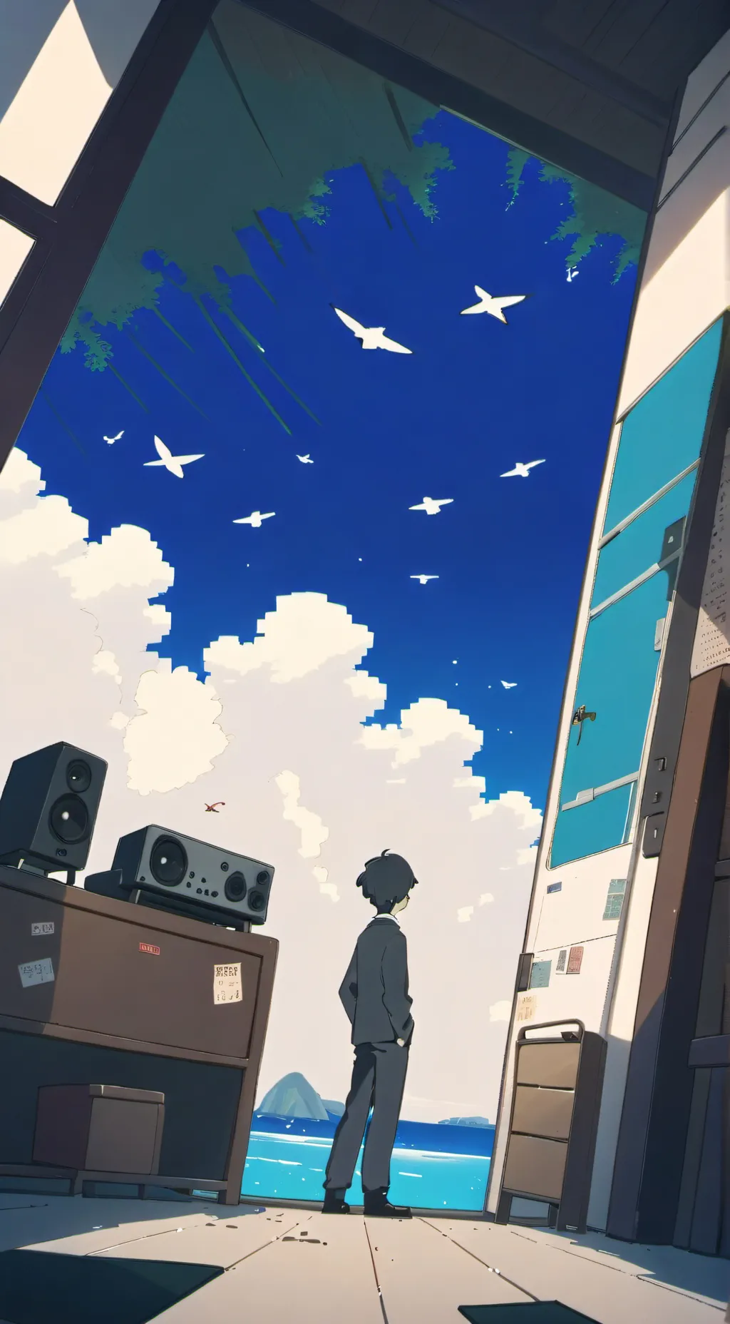 ai character: PB squid game ￼ background