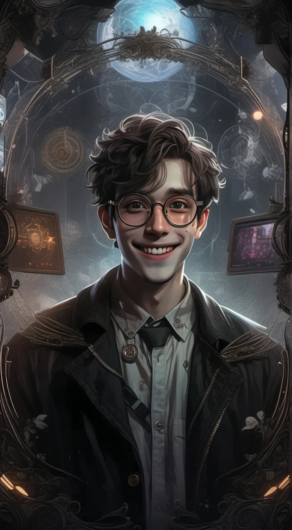 ai character: Dr. Meme-Tastic background