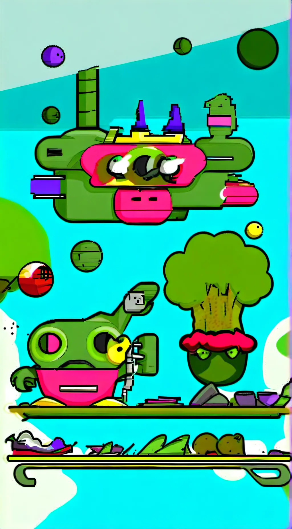 ai character: Sprunki but Crazy background