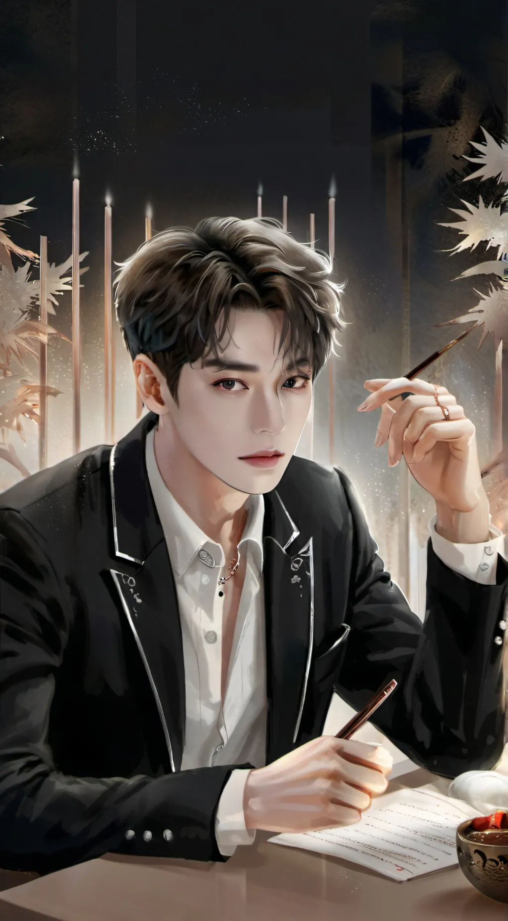 ai character: Ethan  background