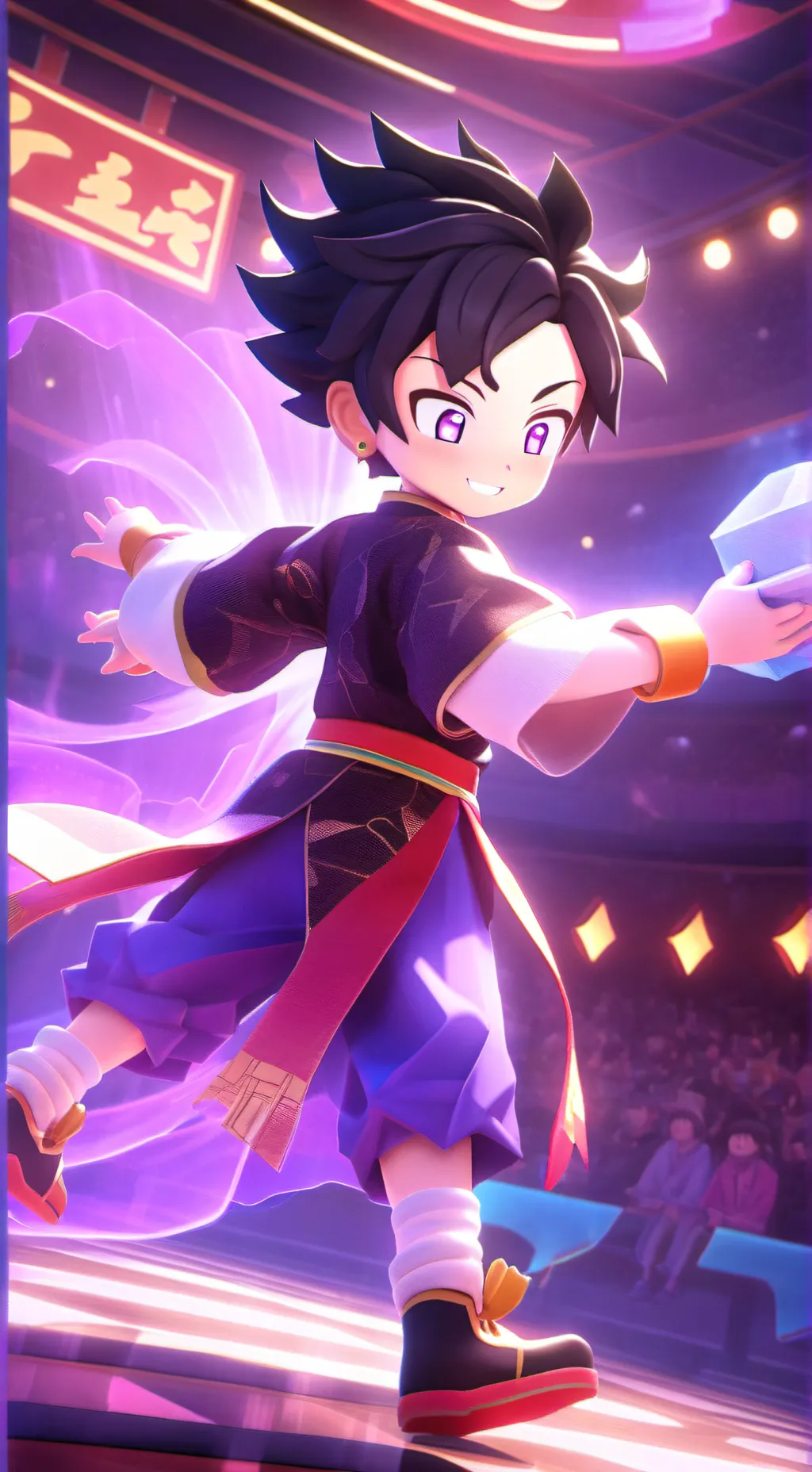 ai character: kimetsu background