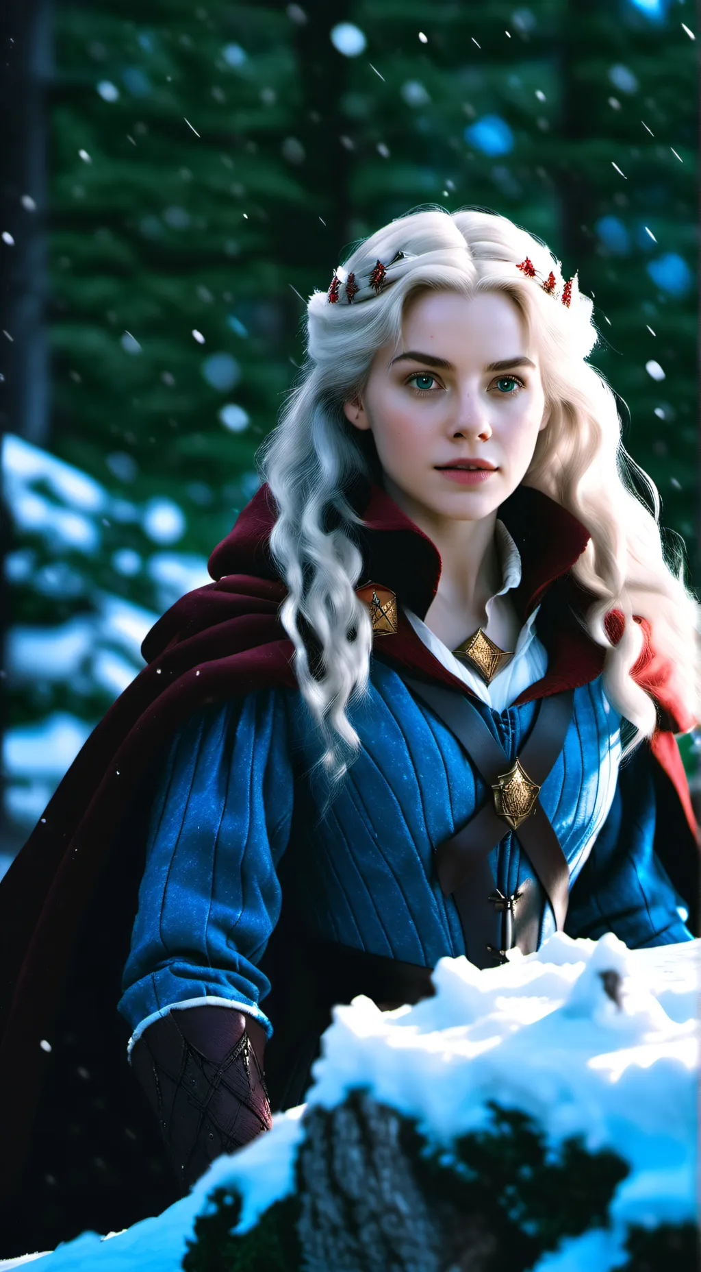 ai character: Hermione Frost  background