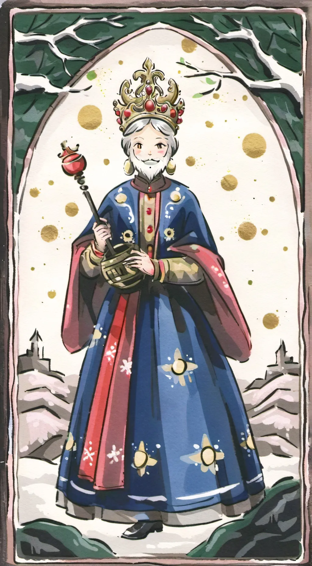 ai character: Reyes magos  background