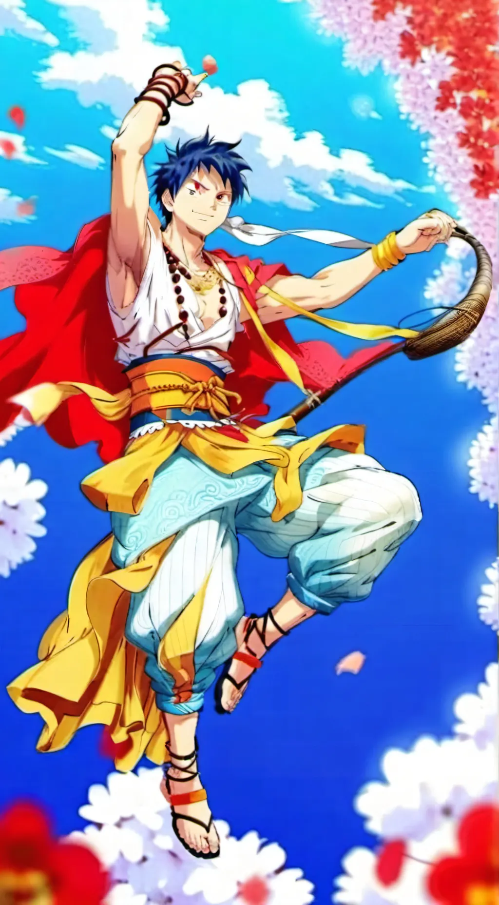 ai character: Straw hats background