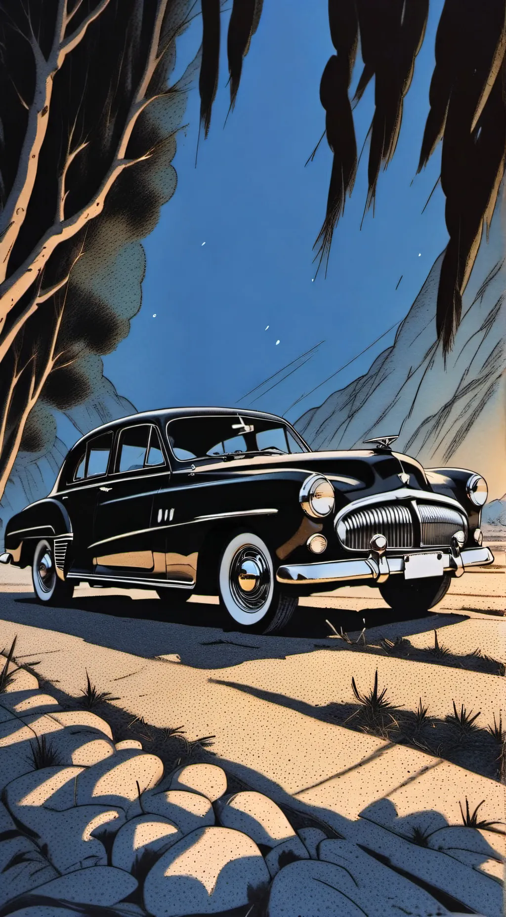 ai character: Batfamily roadtrip background