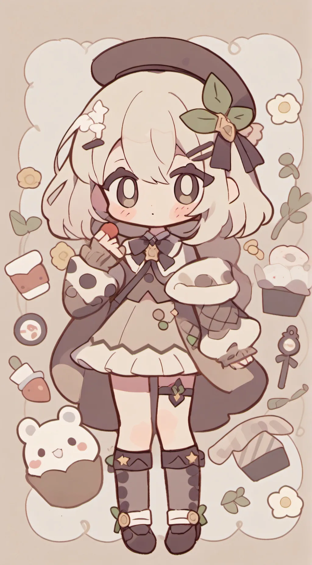 ai character: Yander dandy background