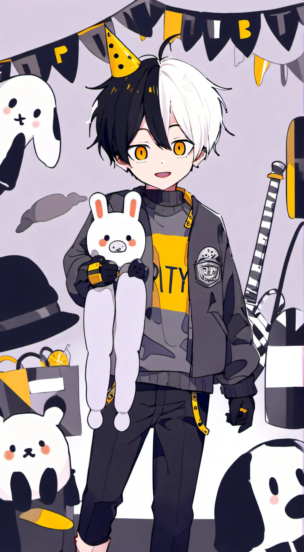 ai character: Q's b-day! background