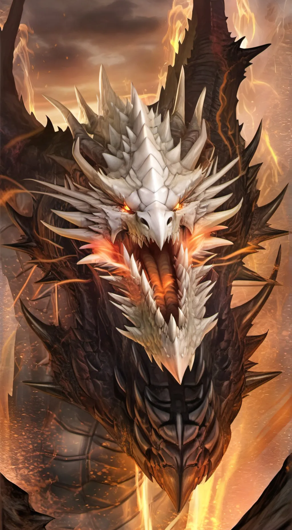 ai character: Yin Yang Dragon background