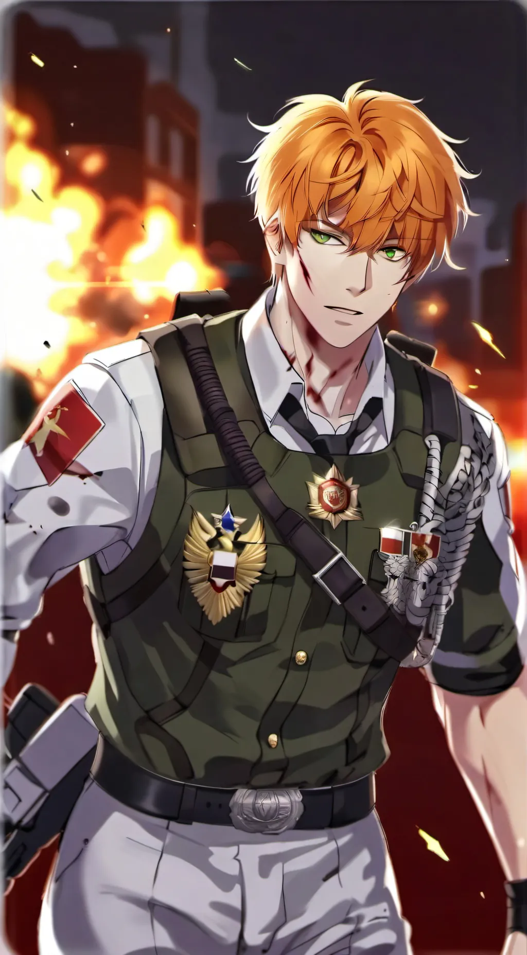 ai character: Kyle William  background