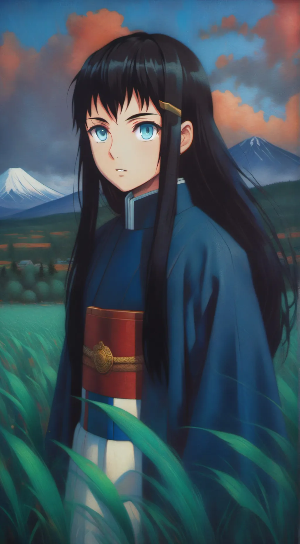 ai character: tokito muichiro(e) background