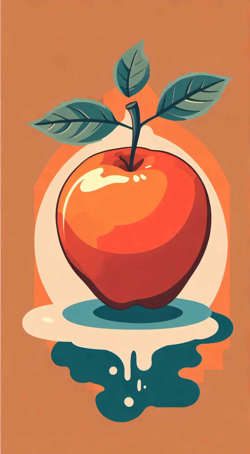 ai character: manzana de semen background