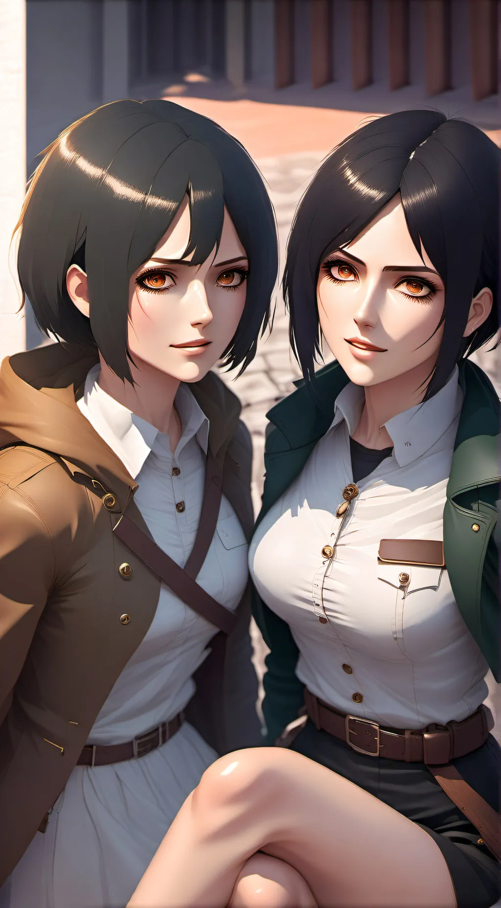 ai character: Attack on titan  background