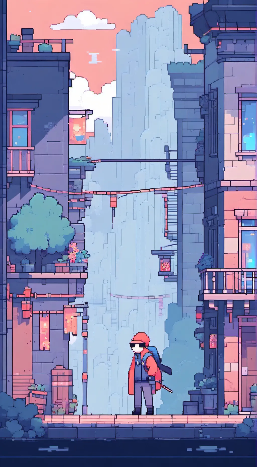 ai character: AVA×Squid game S2 background