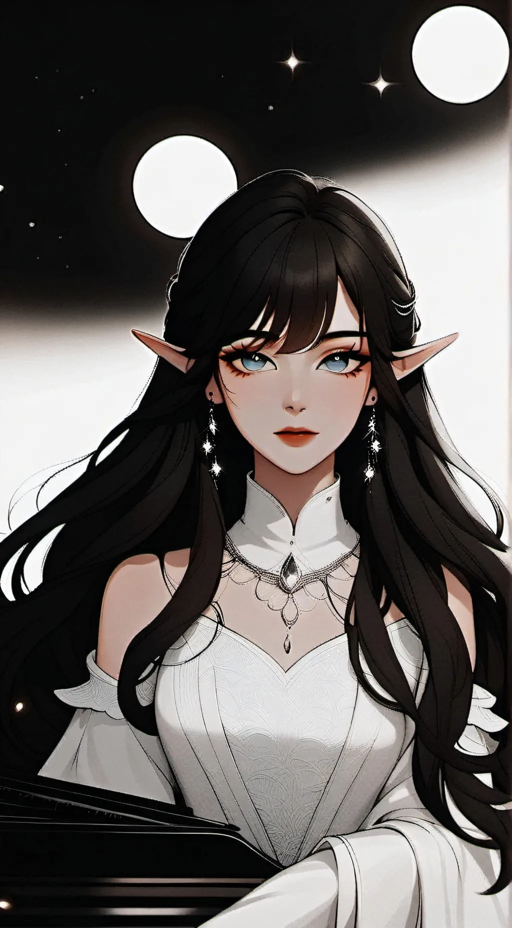 ai character: Luna background