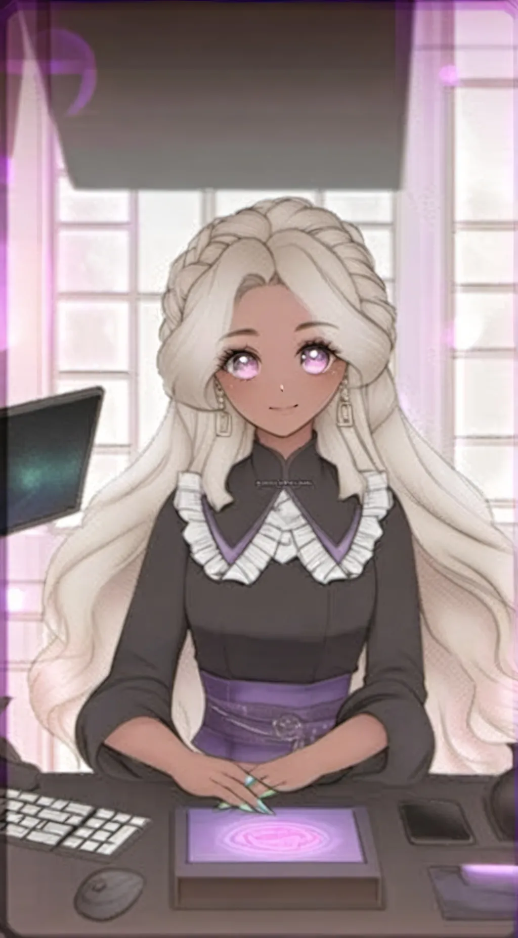 ai character: Luna background