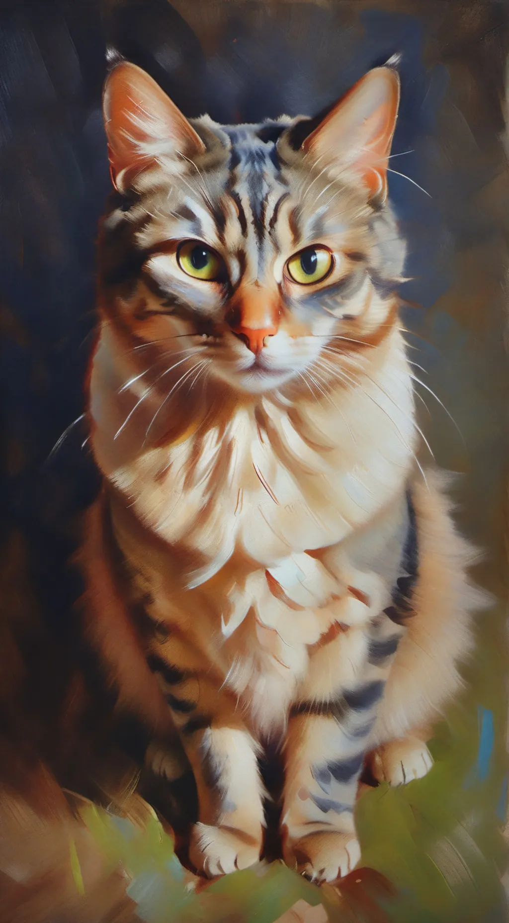 ai character: kitten that poops background