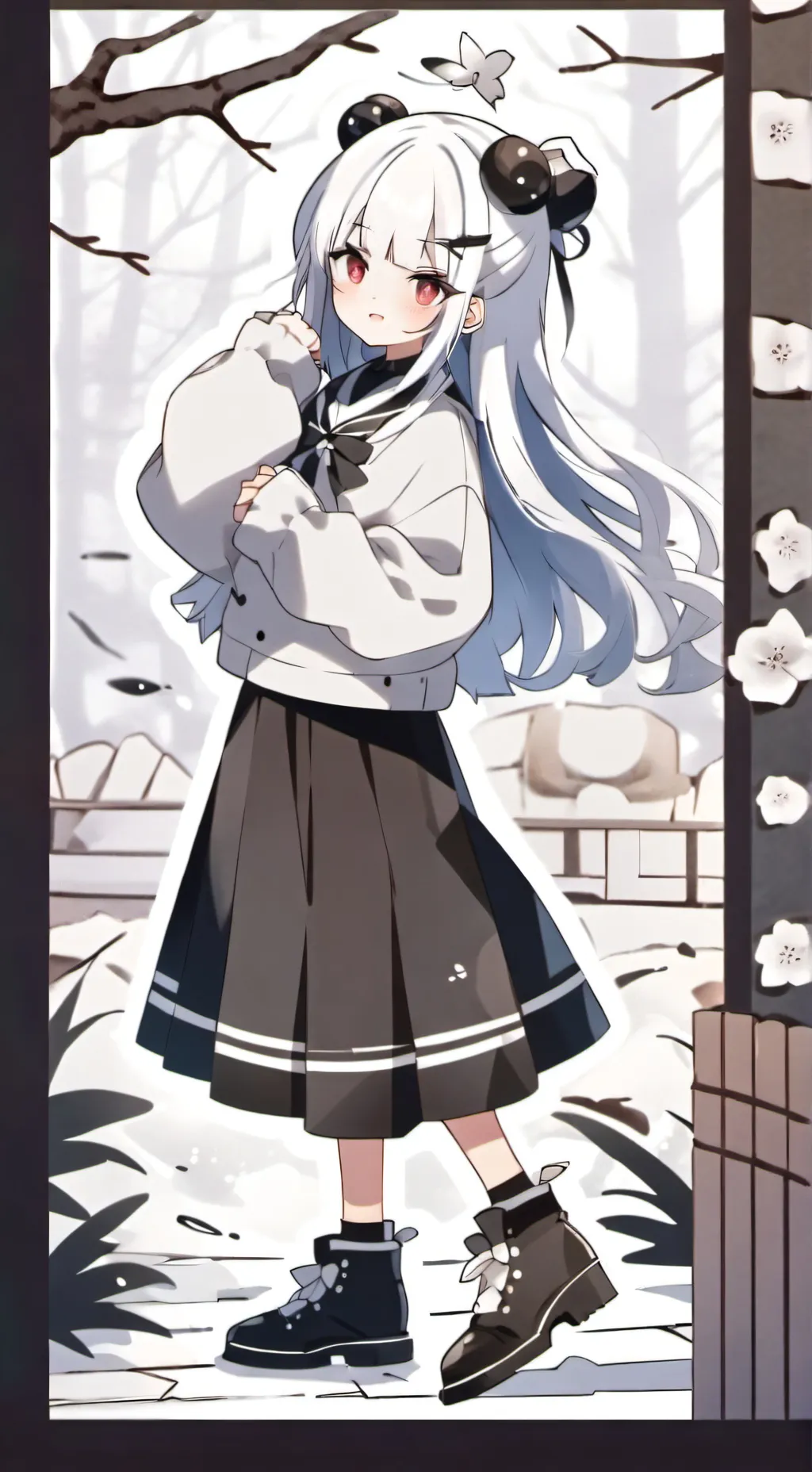 ai character: Aurora background