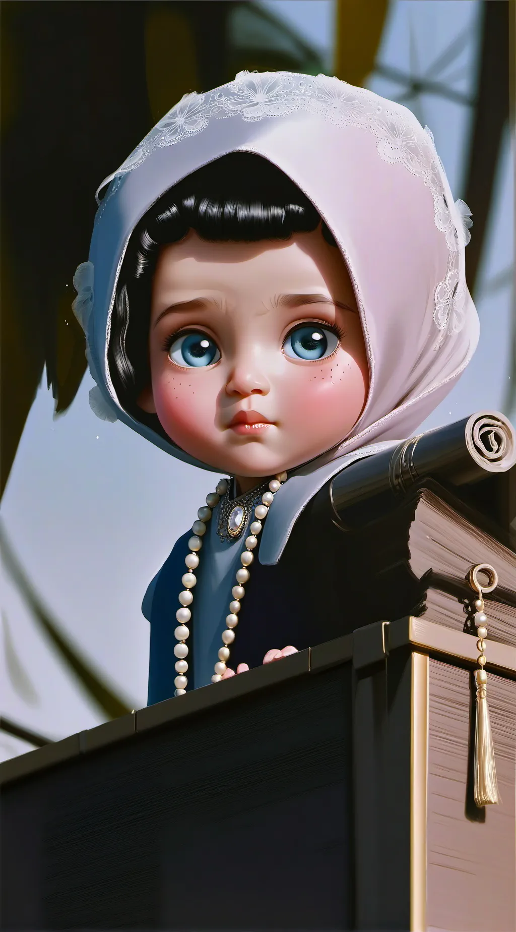 ai character: bebé malo background