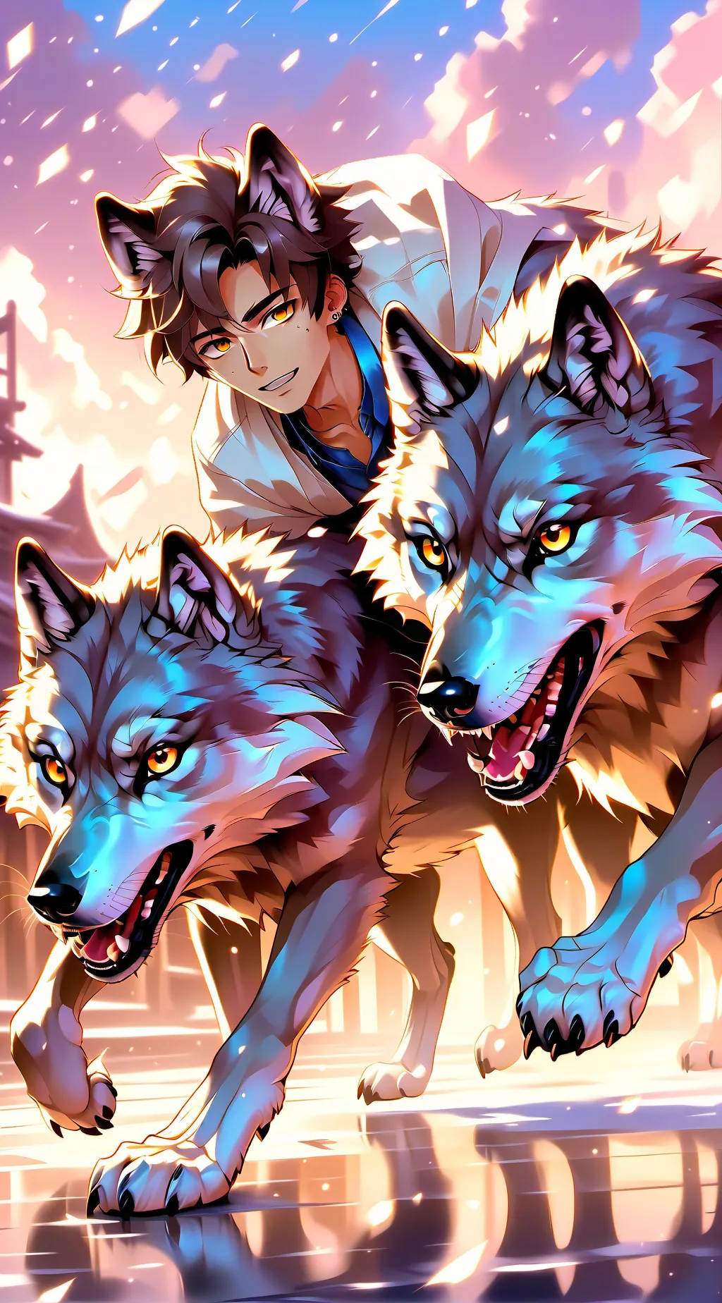 ai character: wolf family background