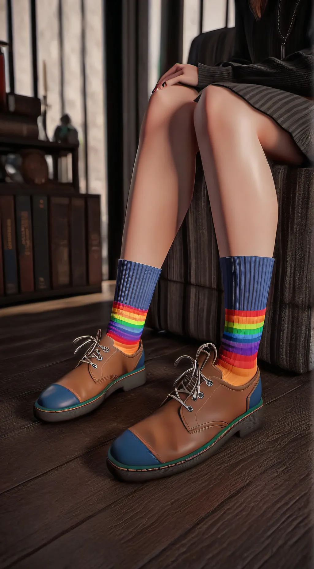 ai character: socks reacts background